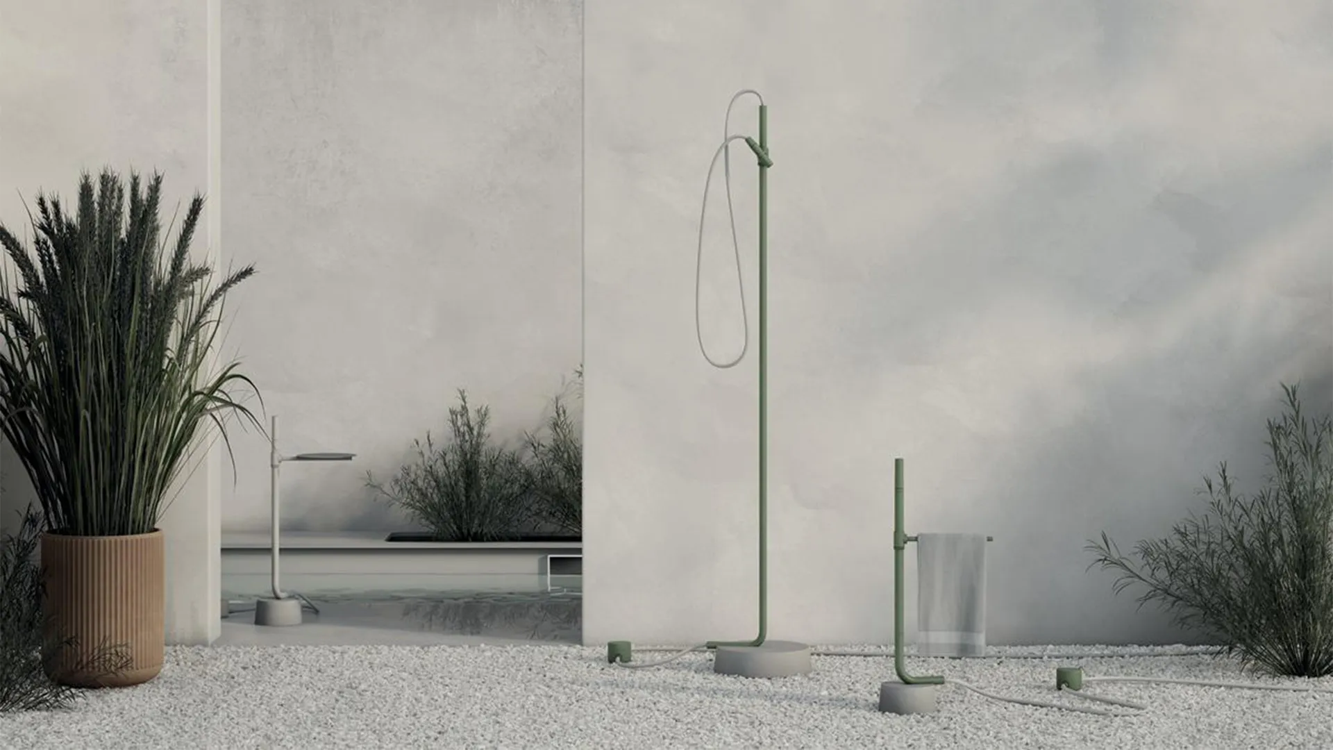 Outdoor green shower by Fima Carlo Frattini