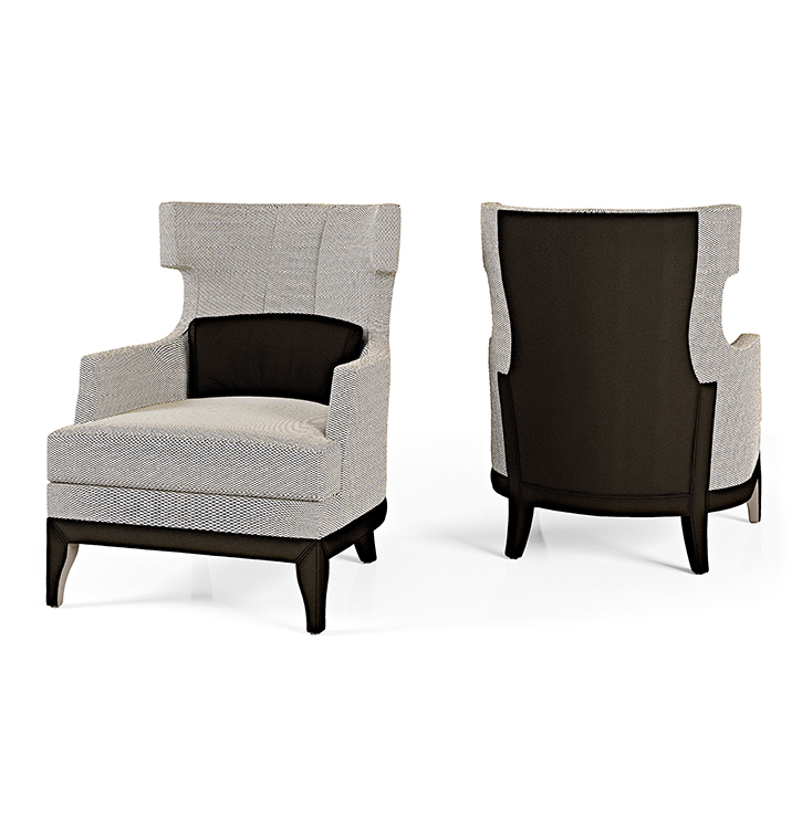 THE MAJESTIC - Bergere fabric armchair