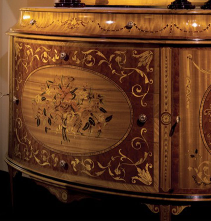 Ezio Bellotti - Stile Maggiolini Cherry wood chest of drawers
