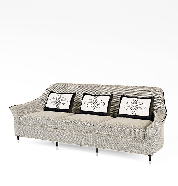 Bellotti Ezio - PALAIS ROYAL - 3 seater fabric sofa