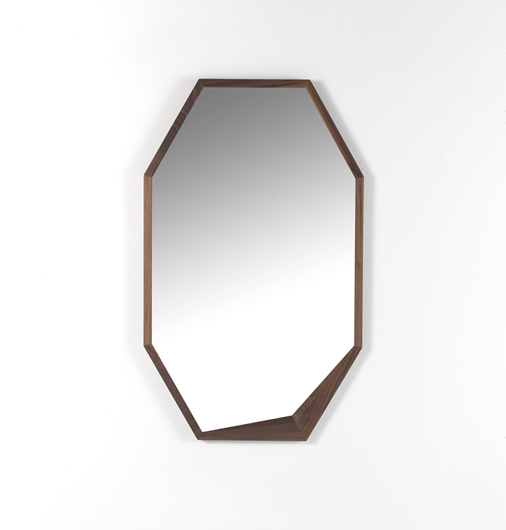 Durame - Edes - Mirror with a multifaceted frame