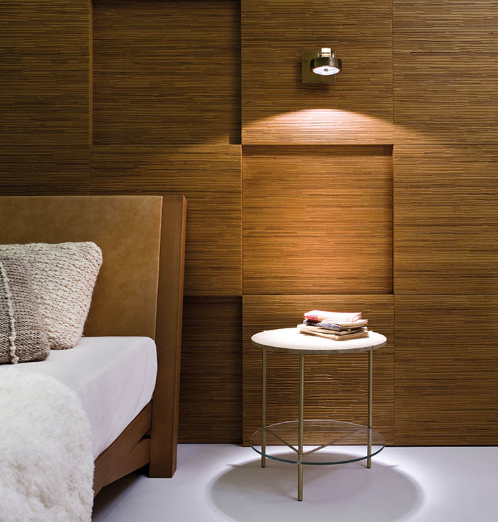 laurameroni luxury acoustic and sound-absorbing wall panels in wood or fabric for high end integrated systems