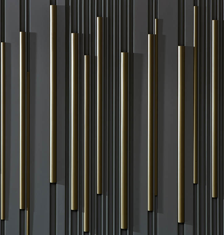 laurameroni luxury wall panels in wood, metal or fabric for high end integrated systems