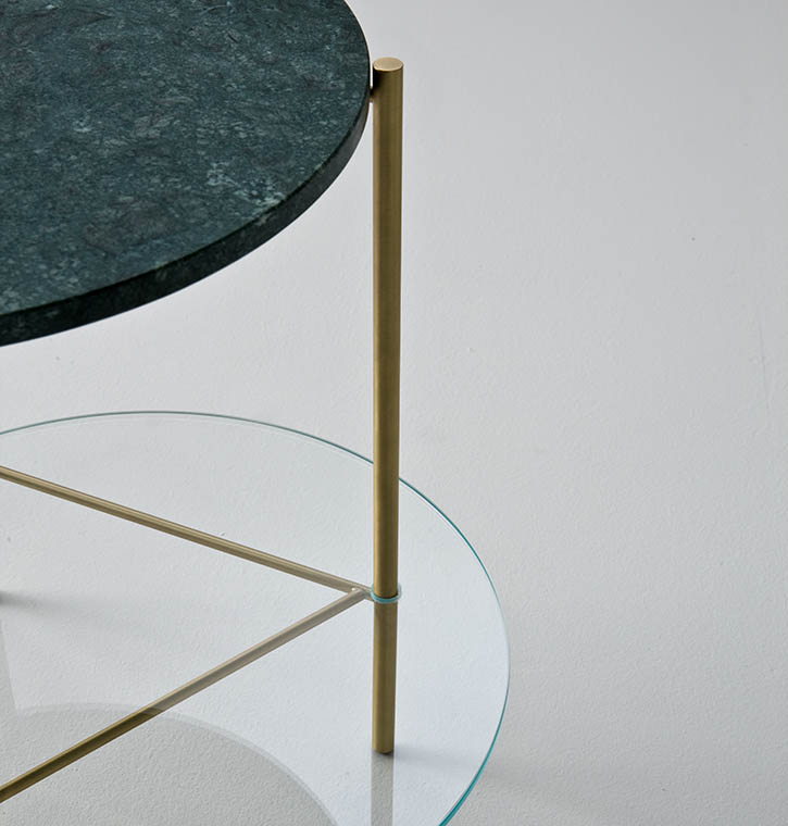 laurameroni luxury high end customizable low, coffee and bedside tables in precious materials