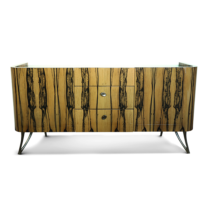 Bellotti Ezio - ATENA - Ebony sideboard with drawers with integrated lighting