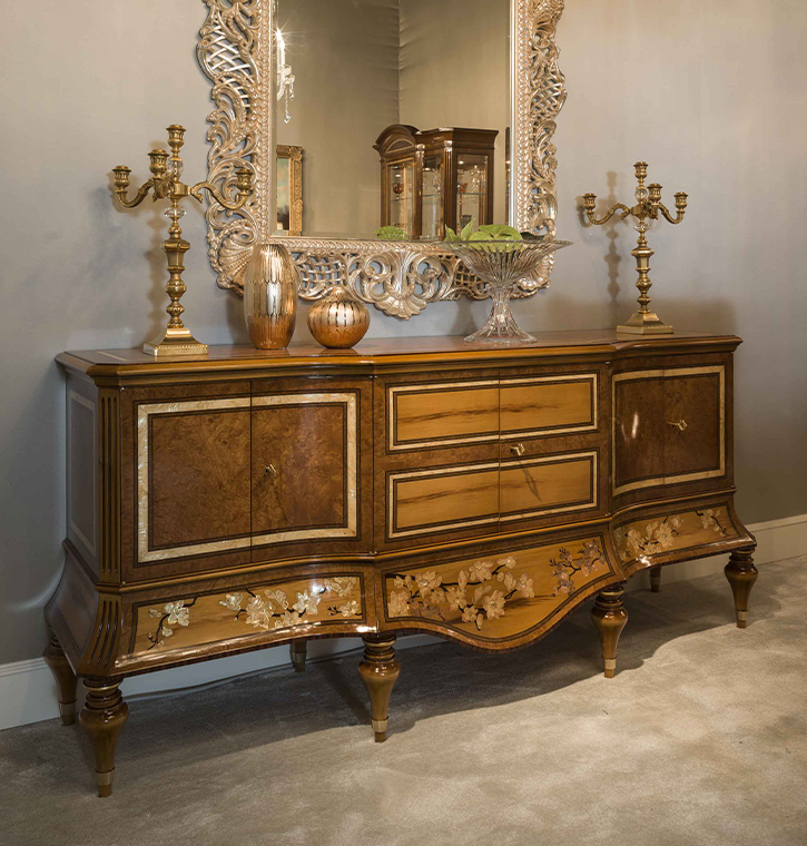 Ezio Bellotti - 1430 - Chestnut sideboard with drawers