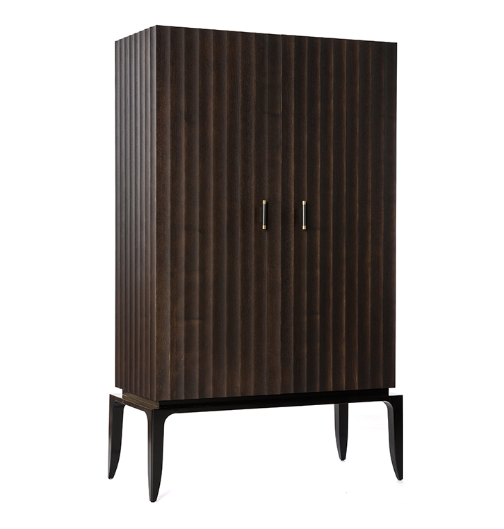 Bellotti Ezio - AURIGA - Wooden bar cabinet with integrated lightin