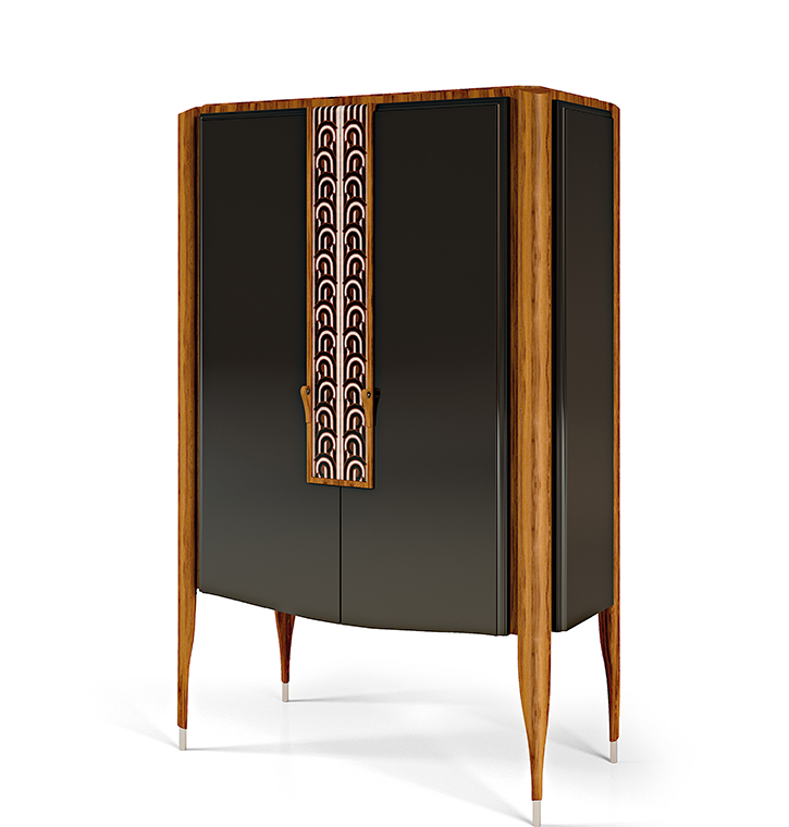 Bellotti Ezio - LEXINGTON AVENUE - Mobile bar in legno con illuminazione integrata