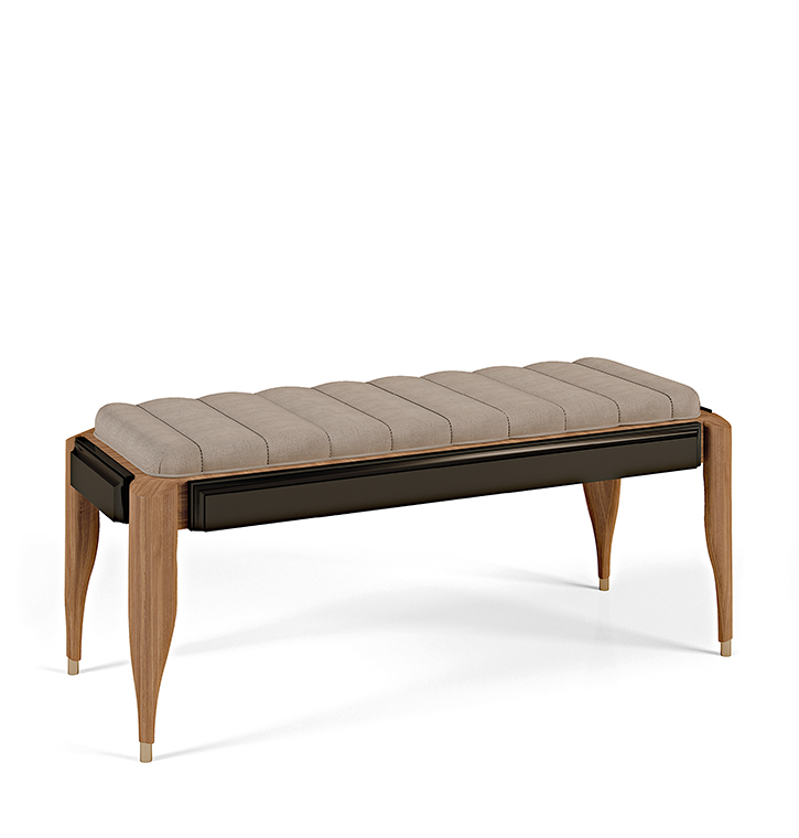 Bellotti Ezio - LEXINGTON AVENUE - Tufted upholstered leather bench