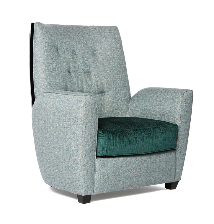  Bellotti Ezio - MEDITA - Tufted fabric armchair with armrests