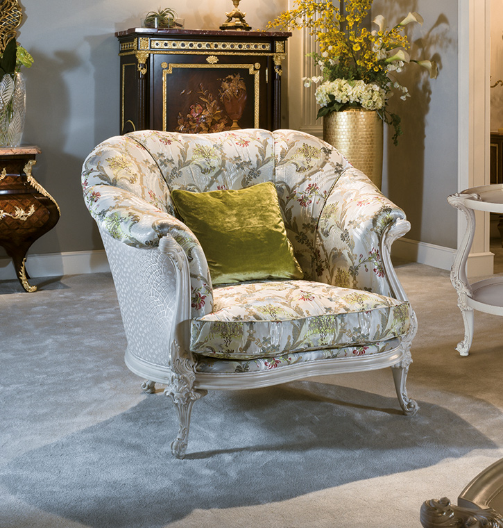 Bellotti Ezio - 4960 - Fabric armchair with armrests