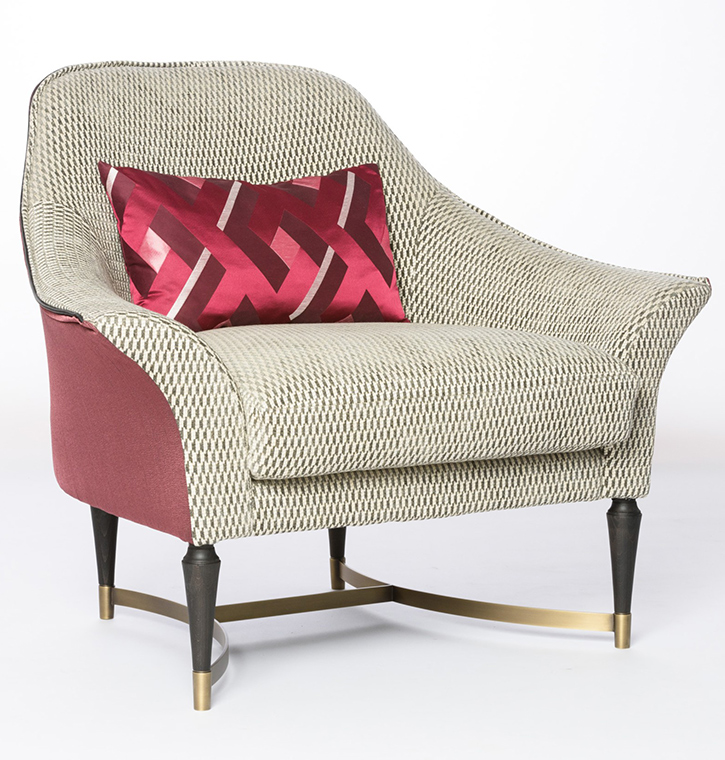 Bellotti Ezio - PALAIS ROYAL - Fabric armchair with armrests