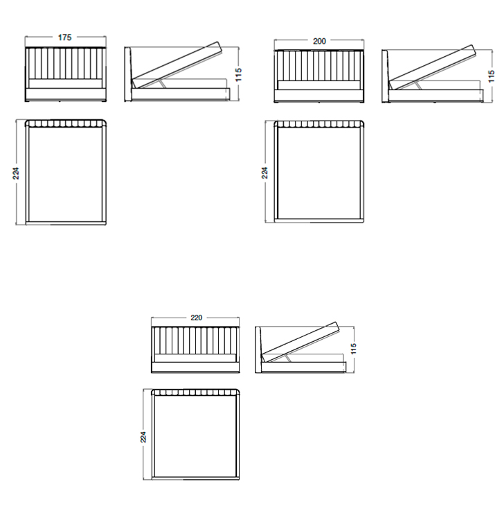 CPRN HOMOOD ST701 - Bed with storage box