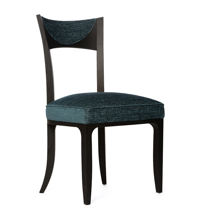 Bellotti Ezio - ICO - Open back ash chair with integrated cushion