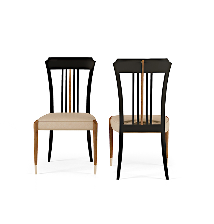 Bellotti Ezio - LEXINGTON AVENUE - Sedia in legno con cuscino integrato