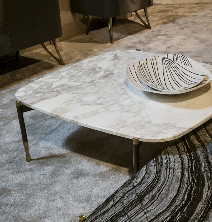 Bellotti Ezio - PATAGONIA - Low rectangular Calacatta Oro marble coffee table