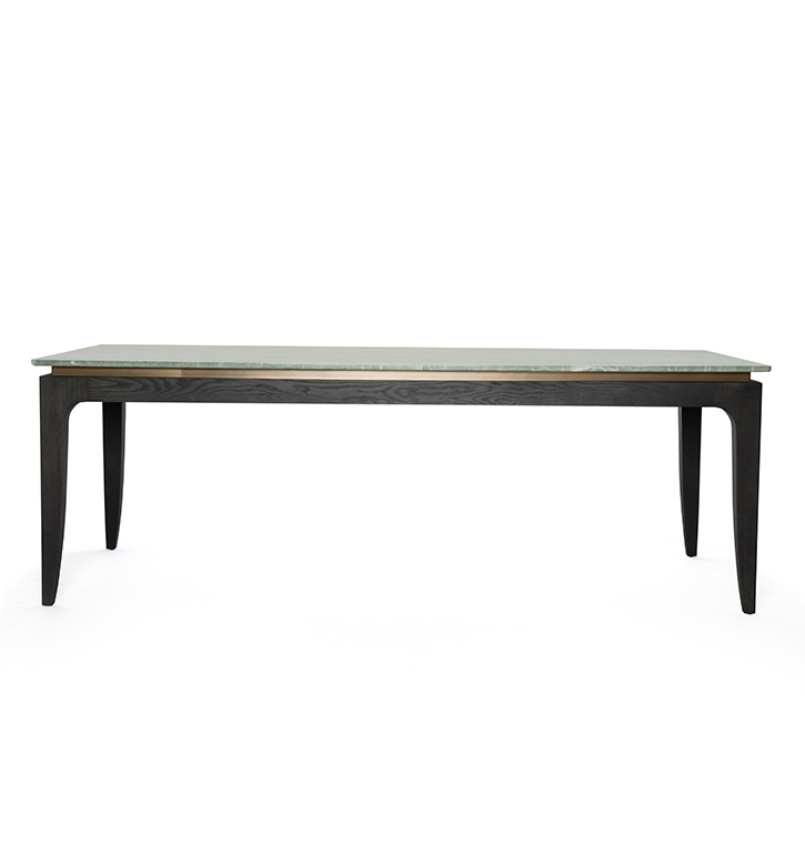 Bellotti Ezio - AURIGA - Rectangular wooden table with quartzite top