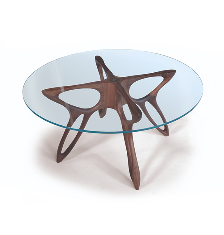Bellotti Ezio - PROMETEO - Round walnut dining table