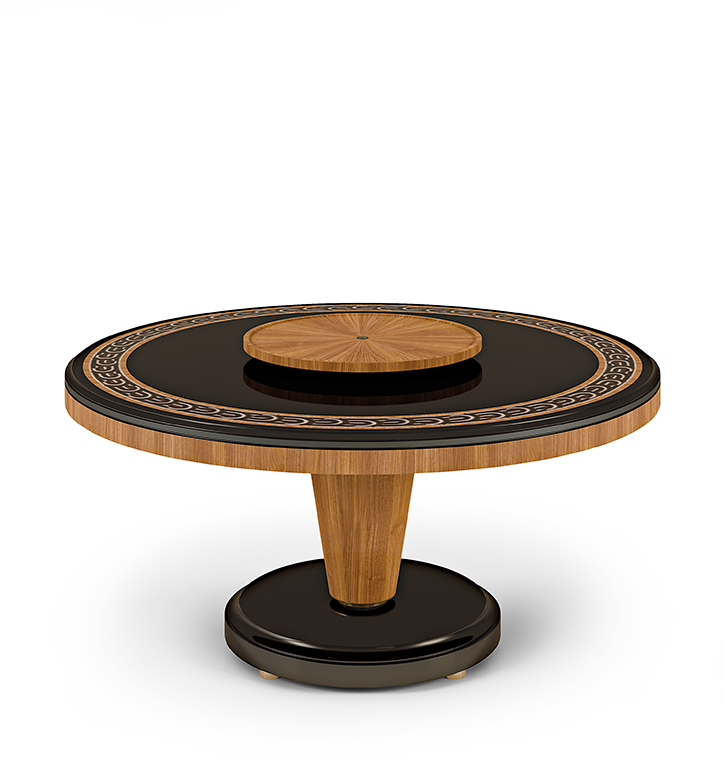 Bellotti Ezio - LEXINGTON AVENUE - Round walnut dining table