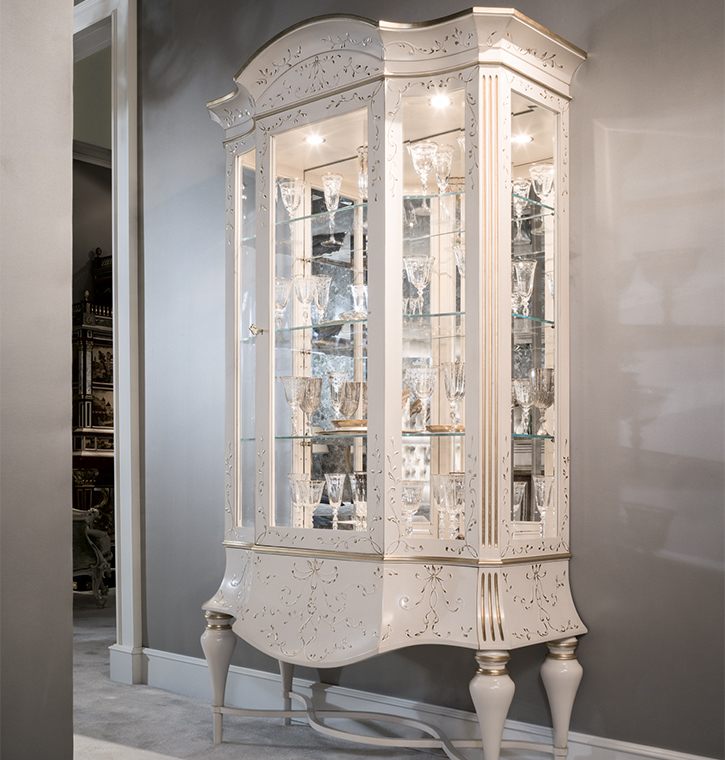 Bellotti Ezio - 1433 - Wood and glass display cabinet