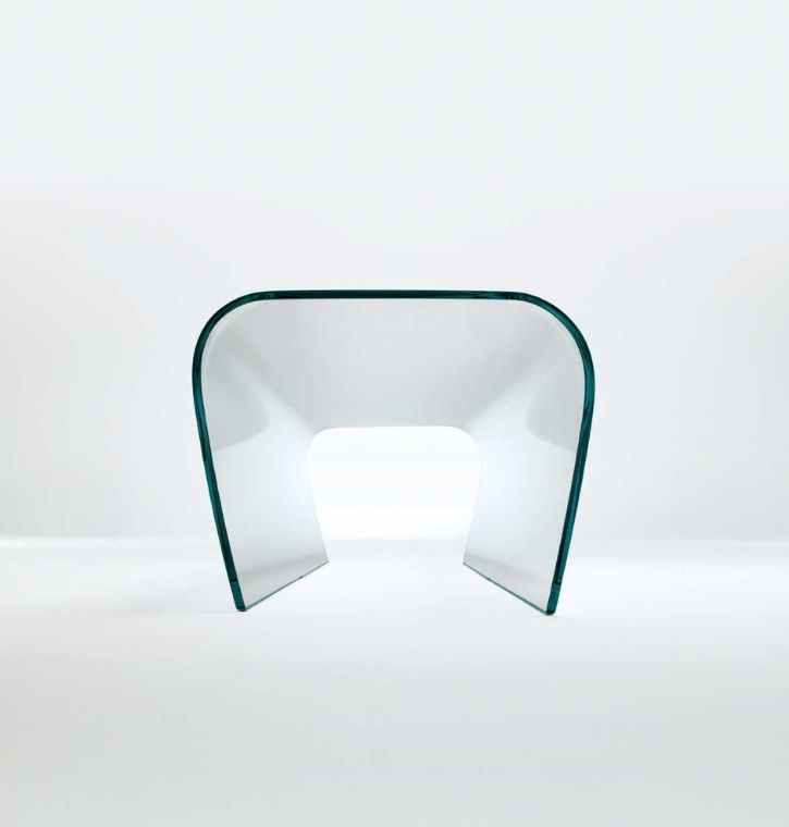 Glas Italia - Bent Glass Bench - Bent Glass Stool