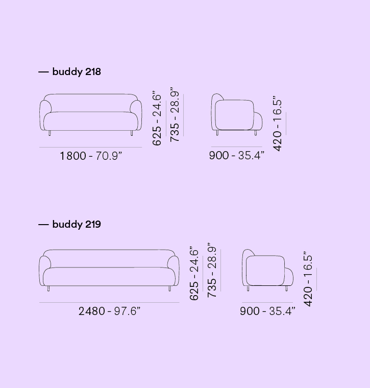 Pedrali SPA - Buddy Sofa