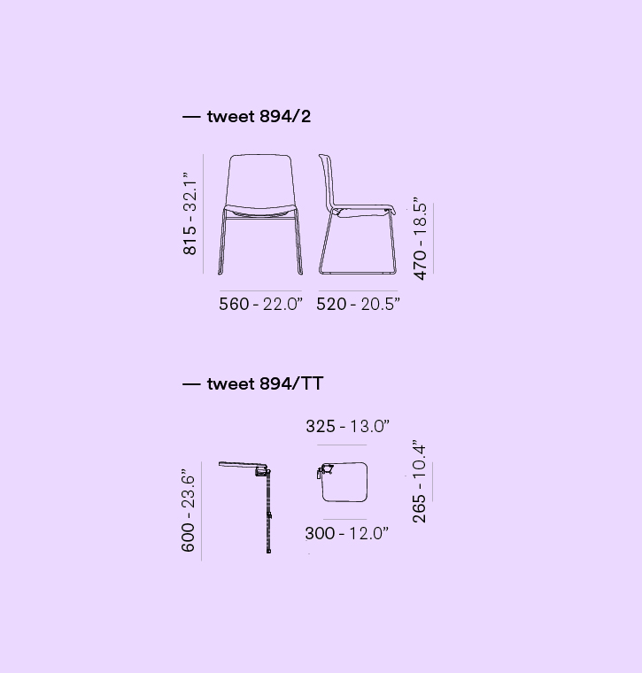 Pedrali SPA - Tweet with tablet