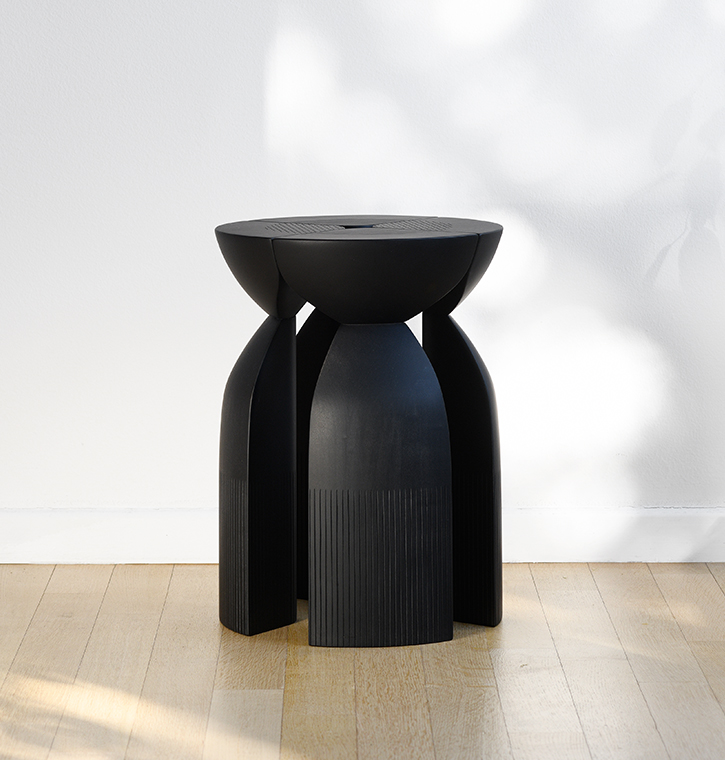 Unity side table/stool, maple black stain