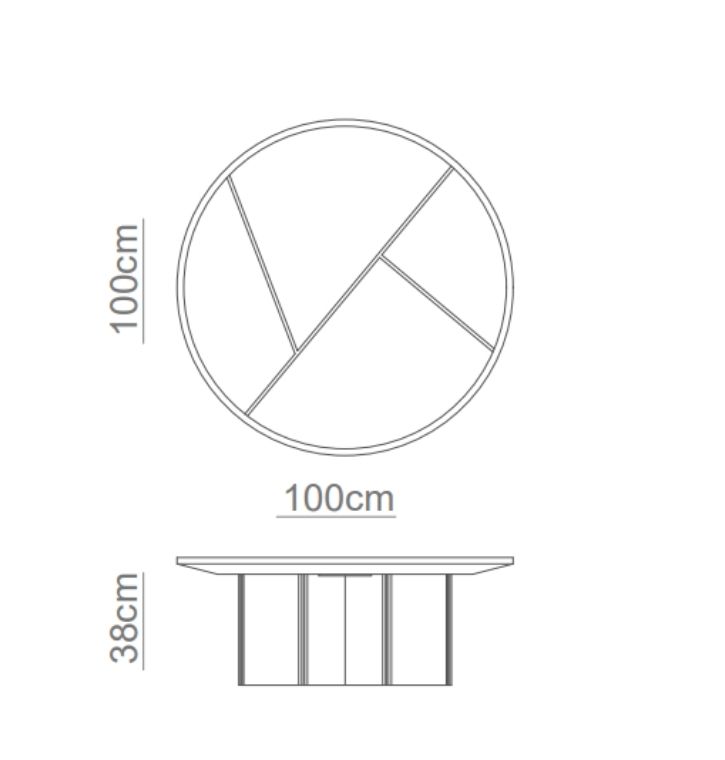 LORCA Coffee Table Technical Drawing