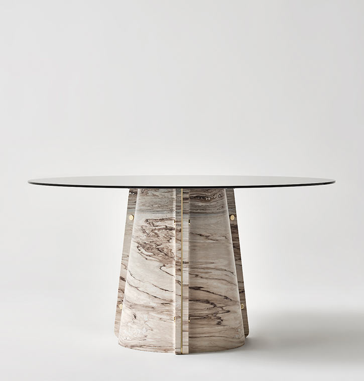 Lithos Design - Elitra designer marble table for the living room