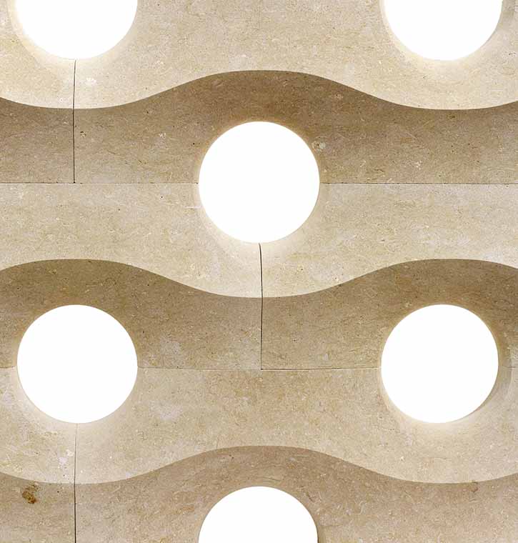 Lithos Design - Ducale modular natural stone partition