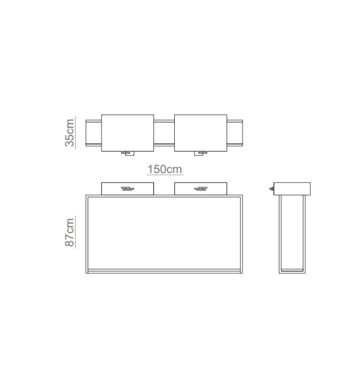 NAÍMA console technical drawing