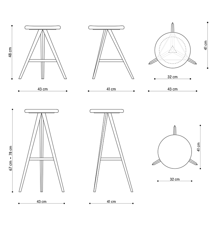 Immagine Scheda tecnica AKY STOOL TrabA