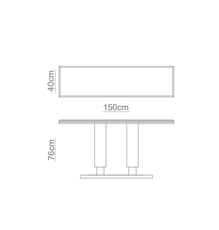 COLUNA Console Technical Drawing