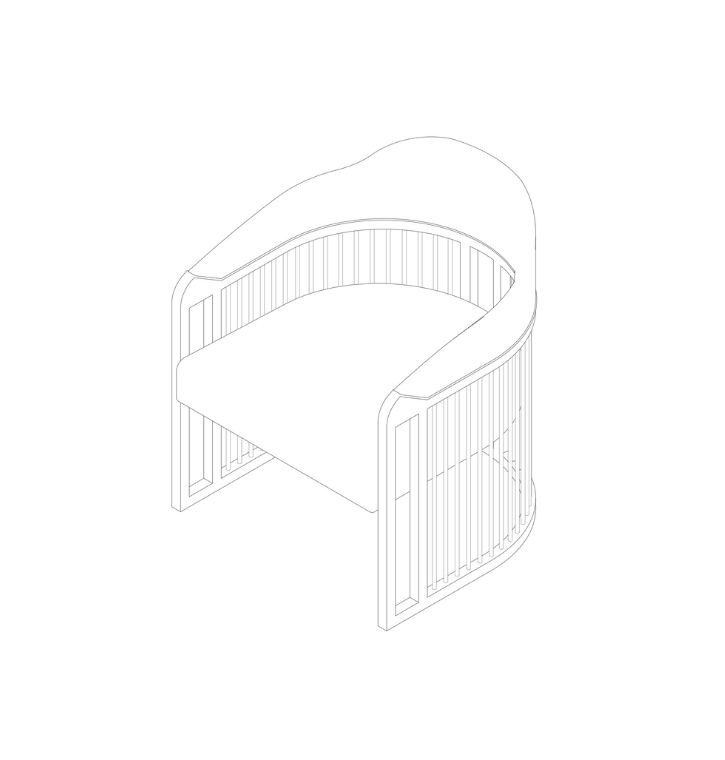 GRACE URBAN Armchair drawing