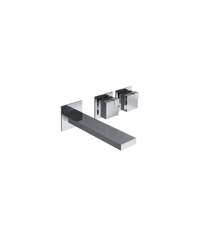 OCUBE Wall mounted washbasin mixer with plate