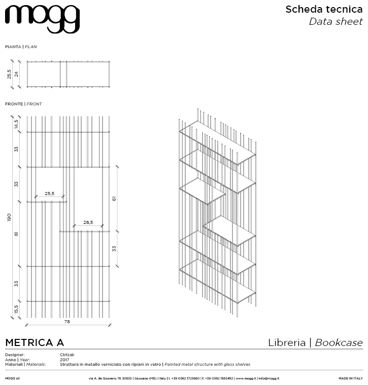 Metrica - Bookcase - CTRLZAK STUDIO - 2017 - Mogg