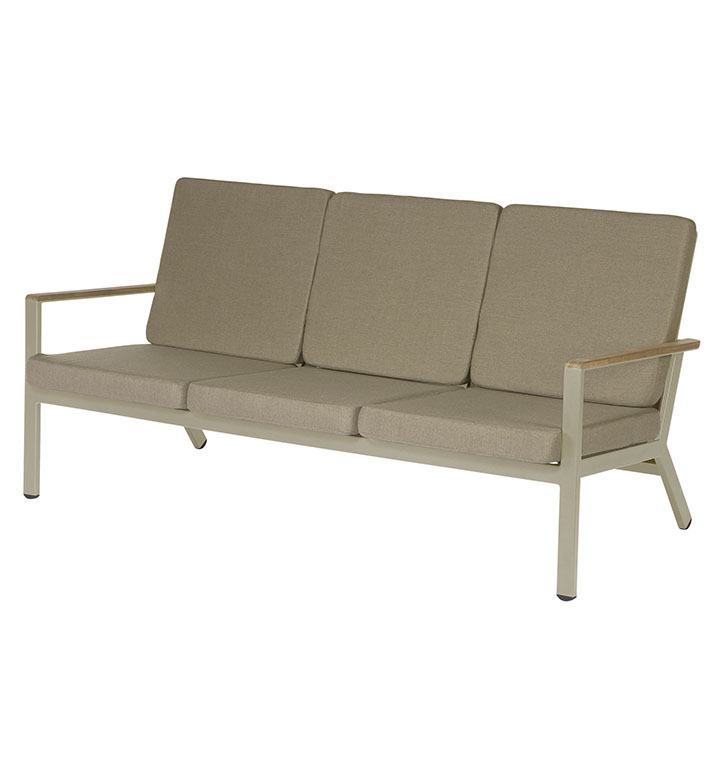 Aura Lounge 3 Seater Settee with a Champagne frame