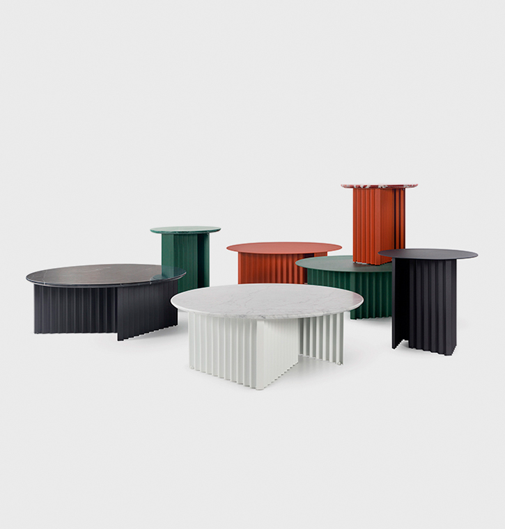 RS Barcelona Plec table collection for indoor and outdoor use