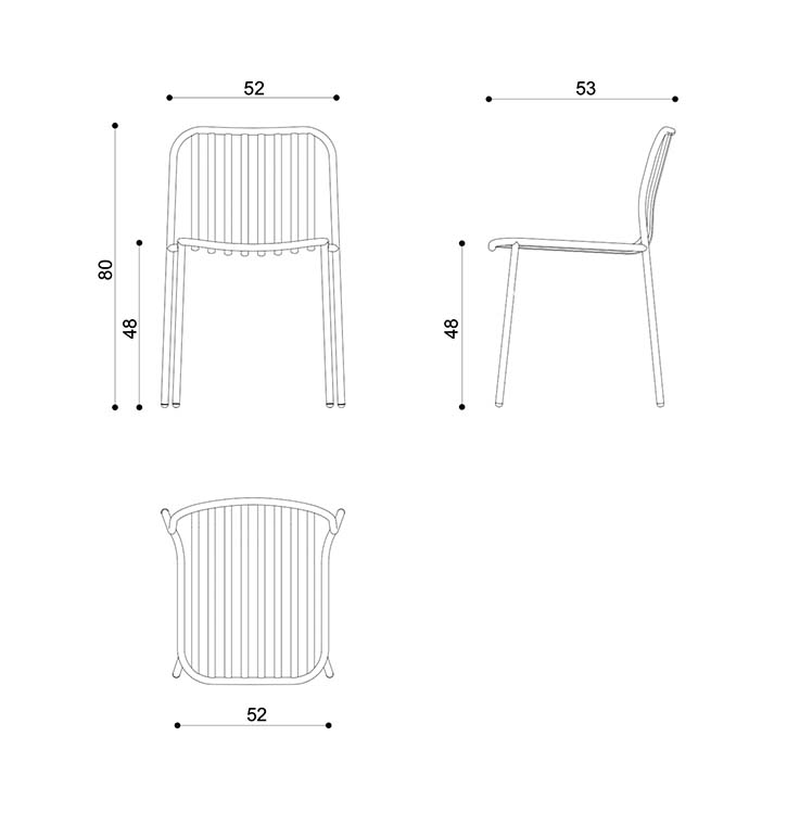 TrabA Scheda tecnica METIS LINE Chair