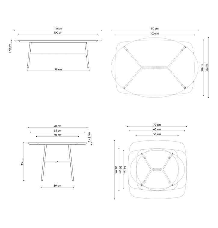 TrabA Scheda tecnica YUKI Small Tables