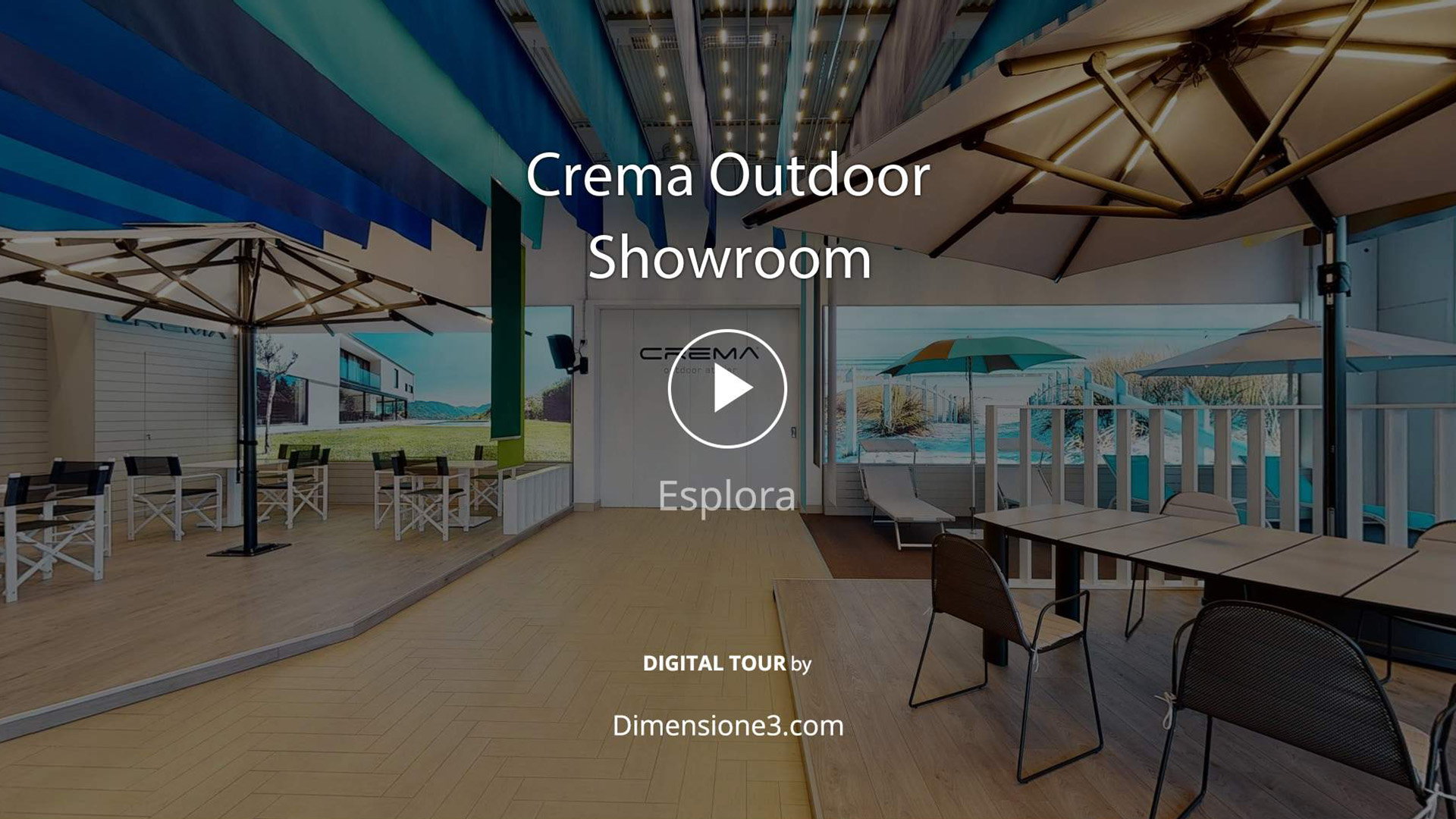 Virtual tour showroom Crema Outdoor