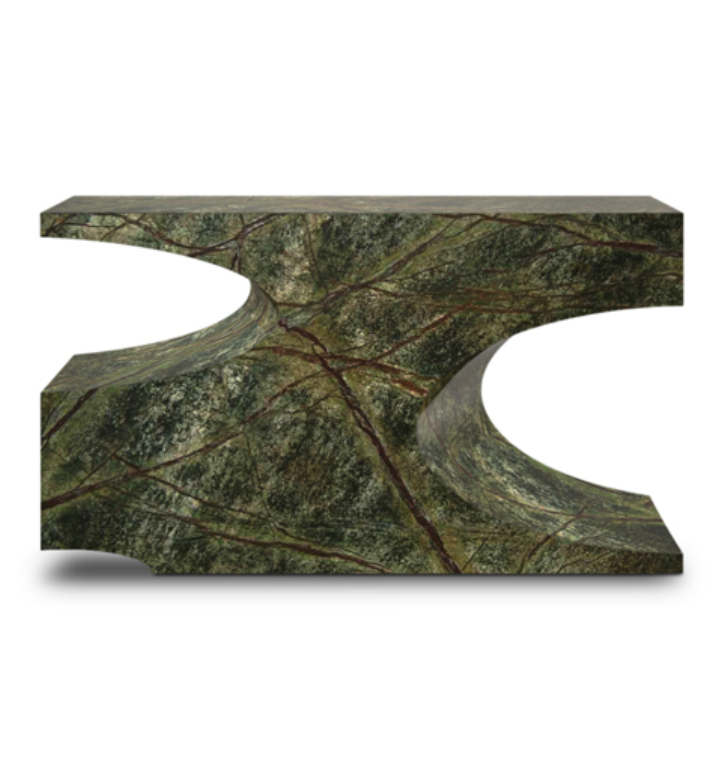 Contemporary Faux Marble Console by BRABBU