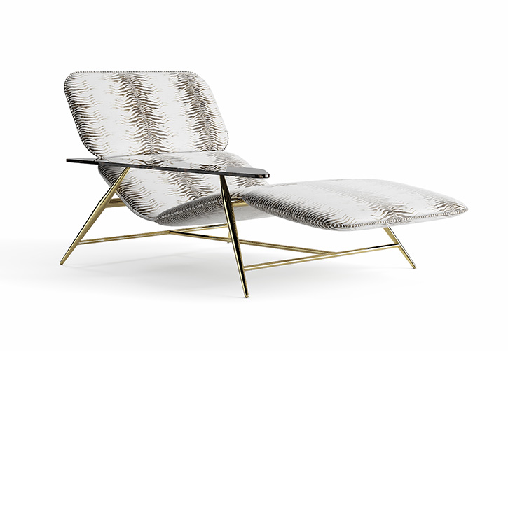 Roberto Cavalli Home Interiors - Tahiti chaise longue