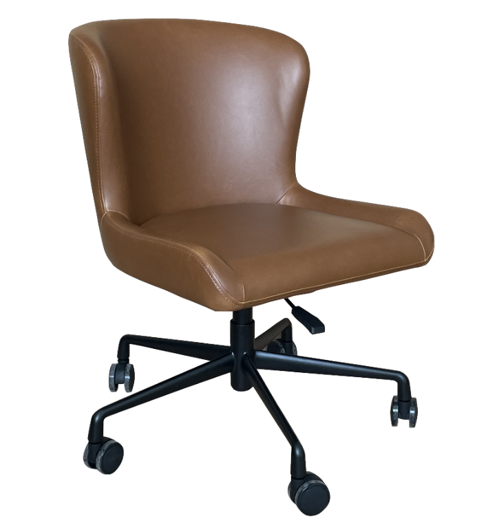 DAN-FORM's GLAM office chair in vintage light brown artificial leather