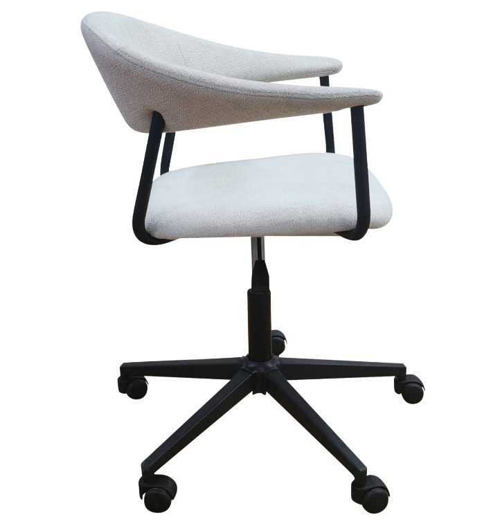DAN-FORM's ROVER office chair in bouclé fabric