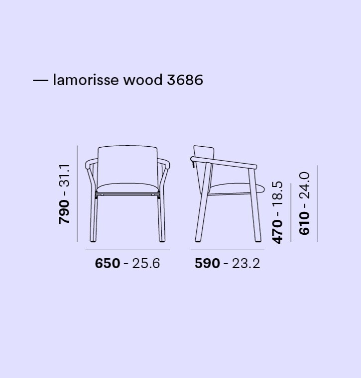 Pedrali SPA - Lamorisse Wood 3686