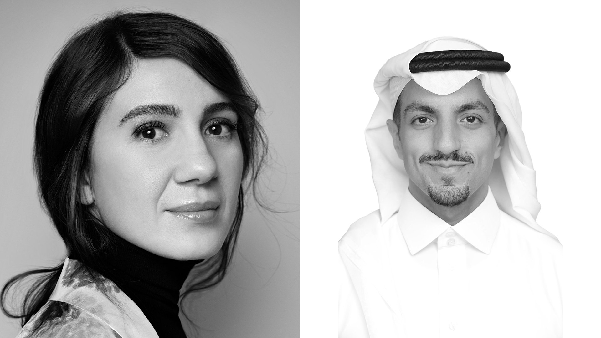 Ritratto di Maria Porro e ritratto di HH Nawaf Bin Ayyaf