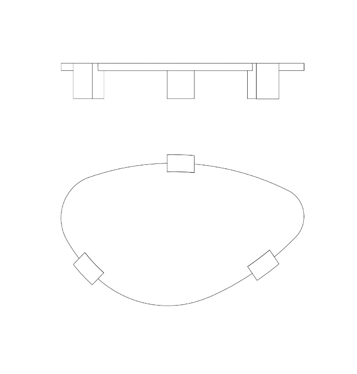 Hiku tea organic sculpt. Realised in hand-craved solid oak.