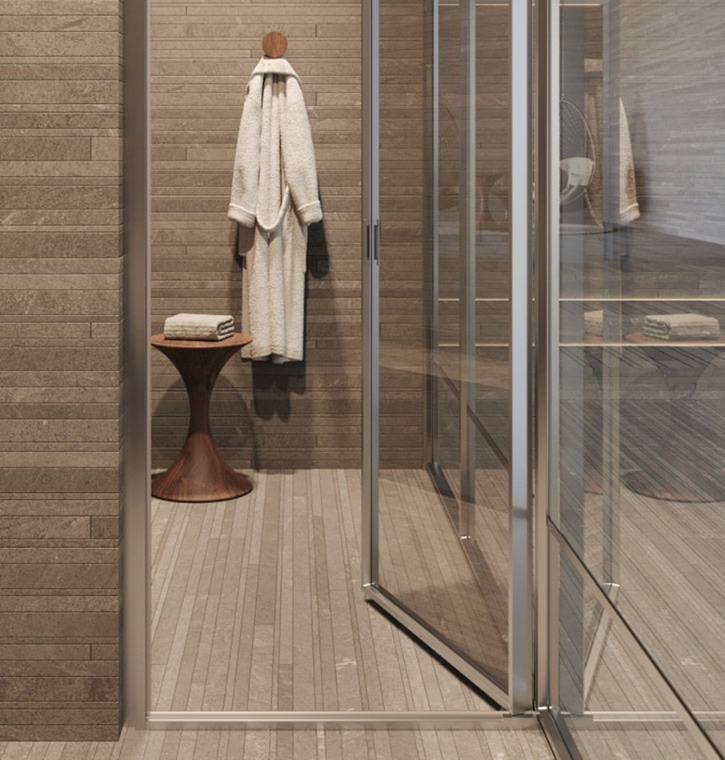 DOMINO - parete bagno che diventa progetto -